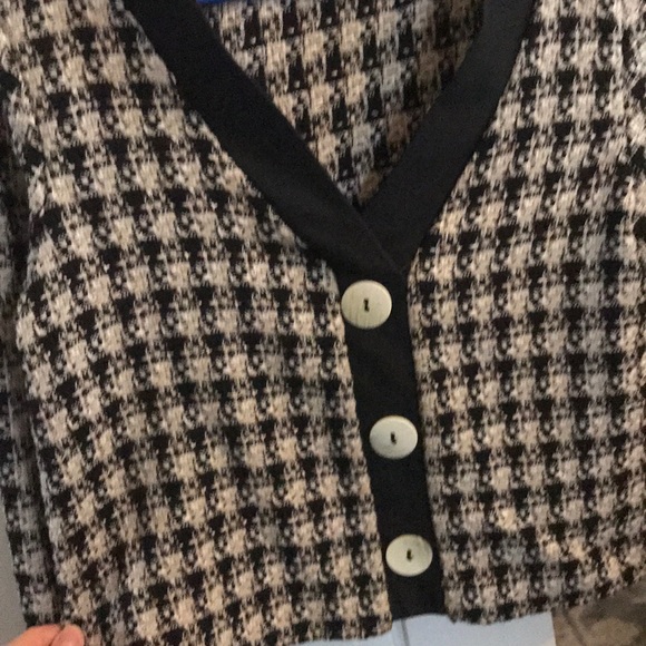 ZARA tweed crop sweater - Picture 3 of 4